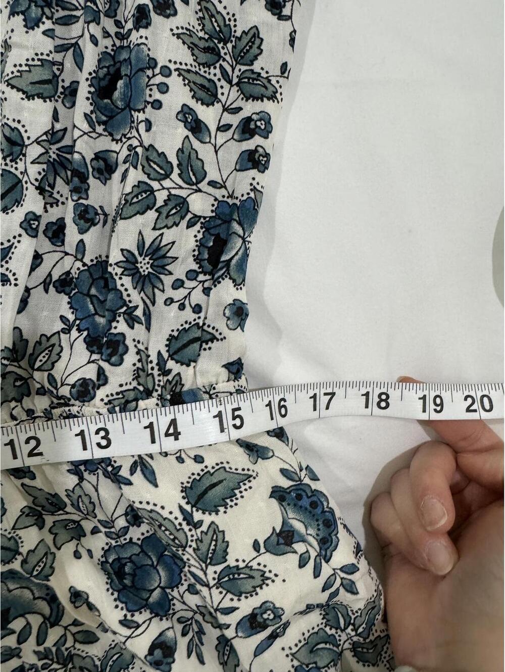 Matilda Jane Good Hart Maisie Floral Ruffle Midi Dress Large Blue White - Picture 8 of 9